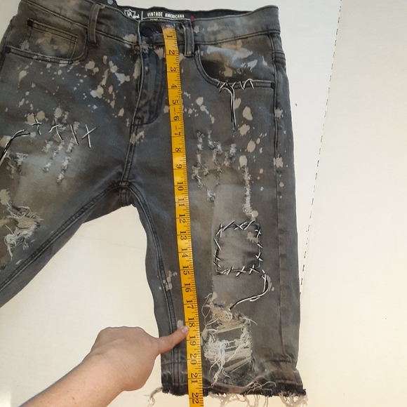 Vintage Americana Men's Distressed Jean Shorts 32 - Picture 14 of 14